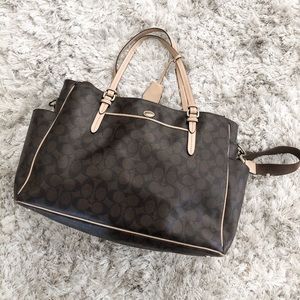 Authentic coach diaper bag adjustable strap